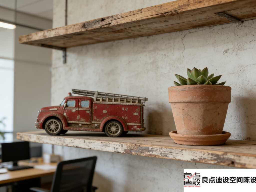 谁说办公空间不能又野又温柔?这波工业风装修软装设计太戳我了!🚒🌵